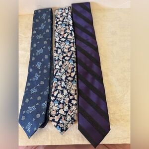 Classy Lot of Three JF Ferrar 58” Stylish Men’s Ties